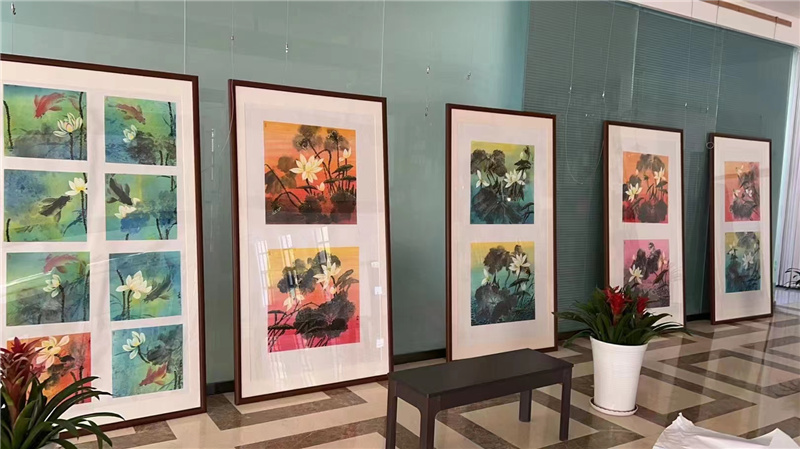 【环球文化】王红书画展在西安市未央区文化馆成功举办