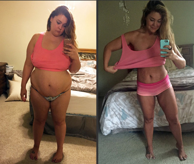 女子为坚持减肥自拍一年 成功减掉112斤